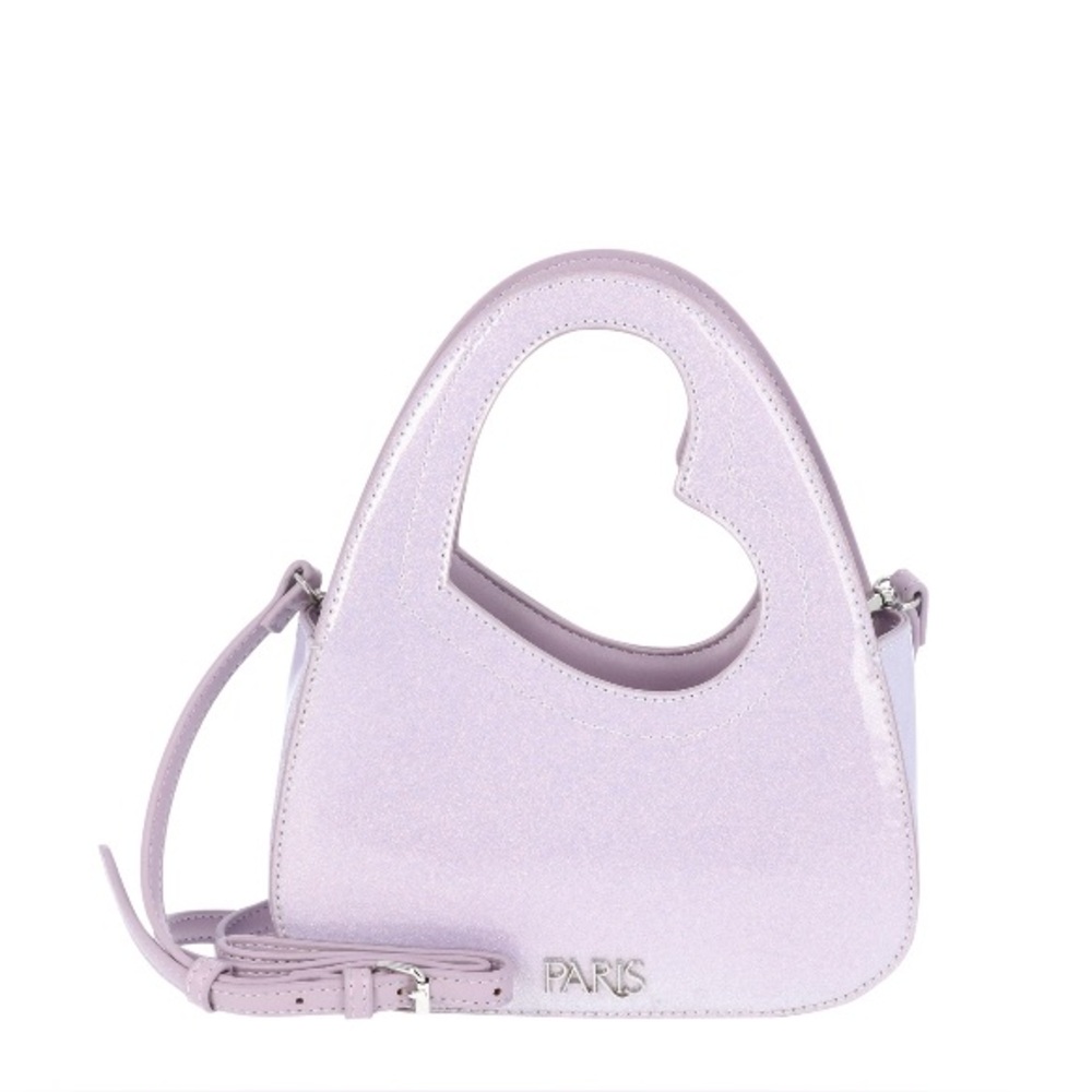 Paris Hilton Heartbreaker Top Handle Bag with Crossbody Strap, Purple